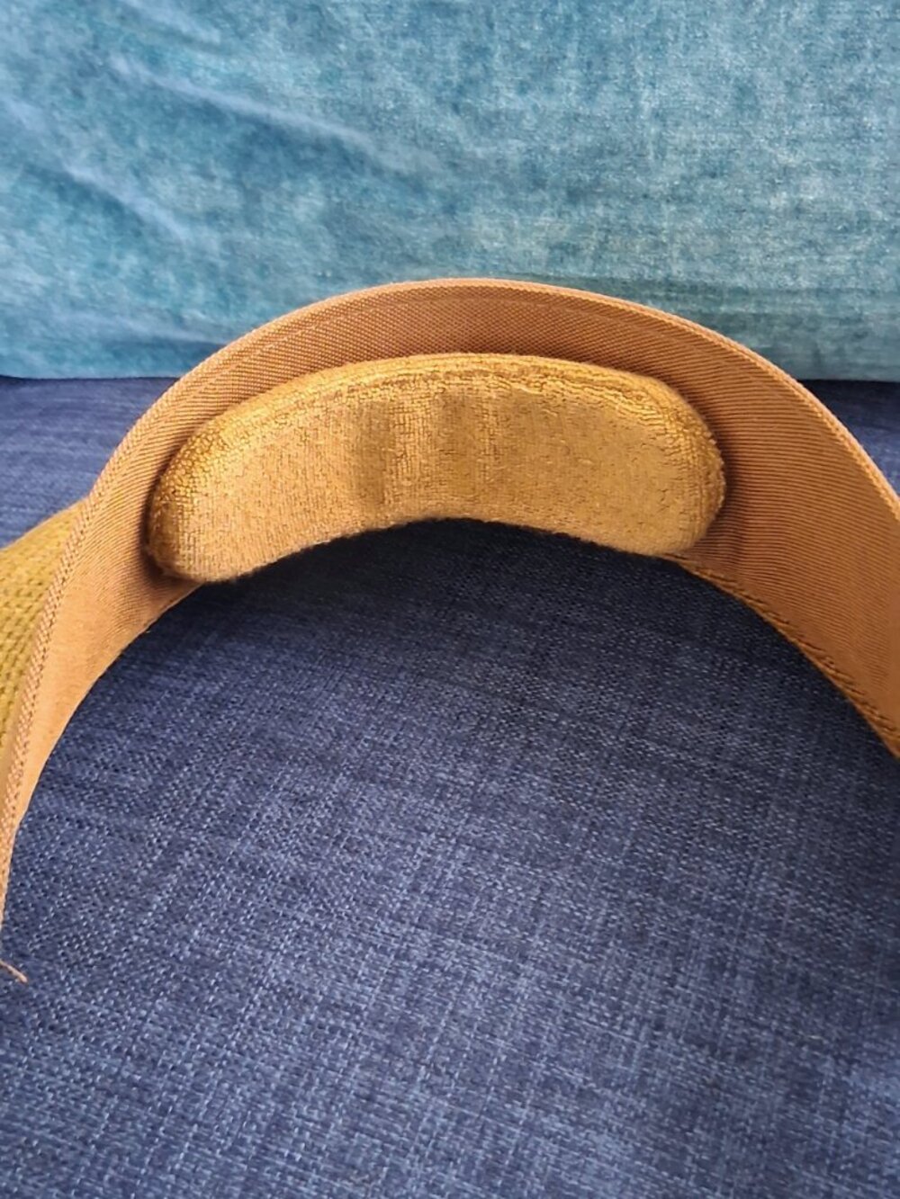 Eric Javits Wide Brim Straw Visor Sun Hat - Brown - Picture 5 of 11